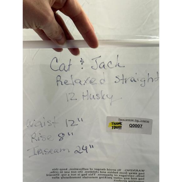 Cat and Jack boys 12 husky straight leg jeans - Picture 9 of 9